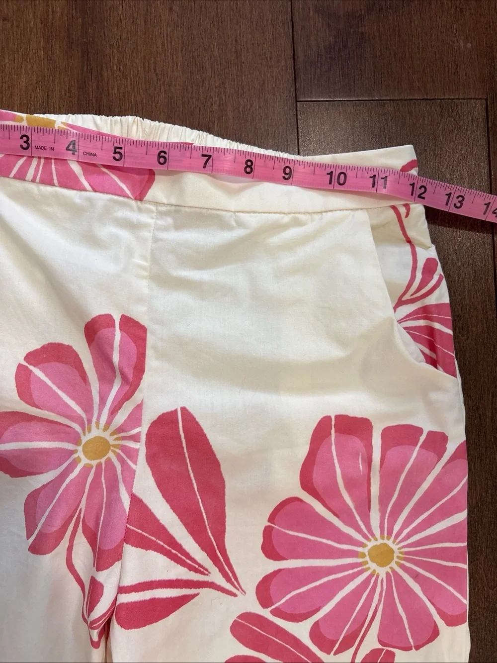 Zara Kids Girls Pink Floral Ruffle Top and Pants Set Size 11-12 Years